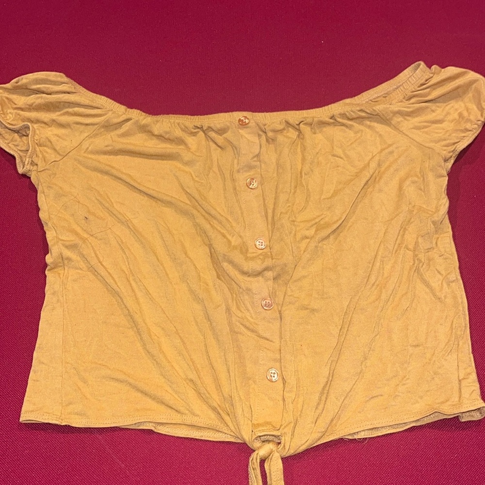 Gold/Yellow Off the Shoulder Top